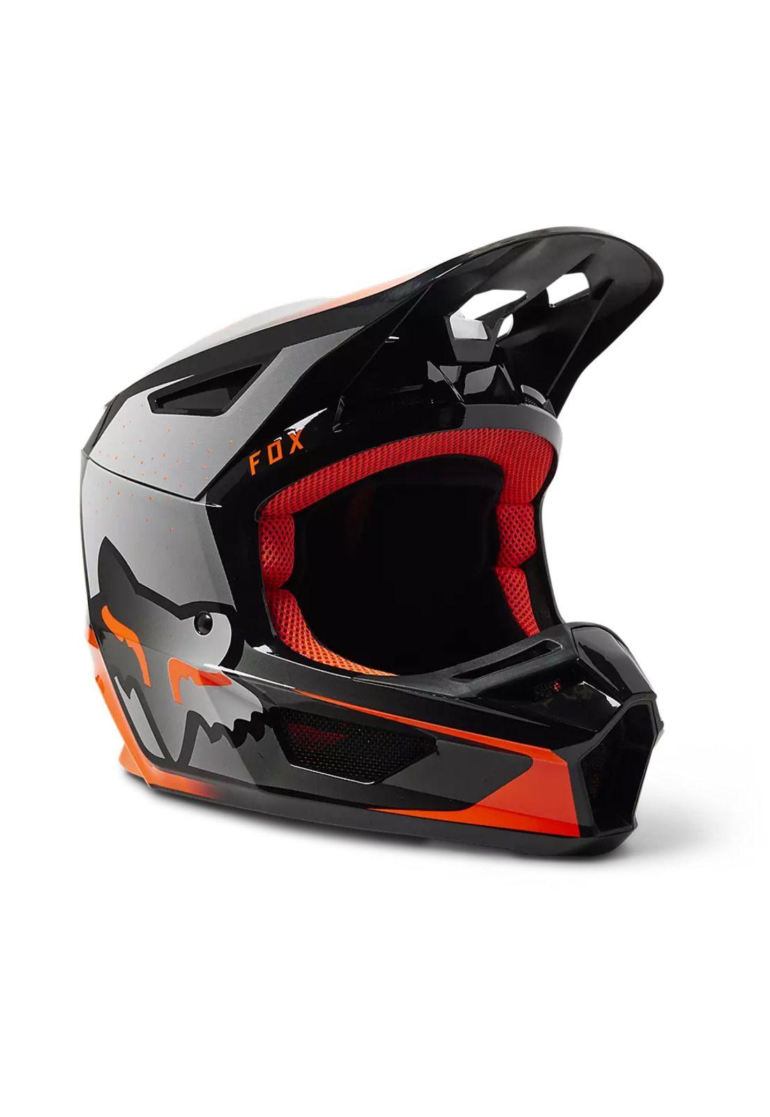 Casco Moto V2 Vizen Naranjo Fox-0