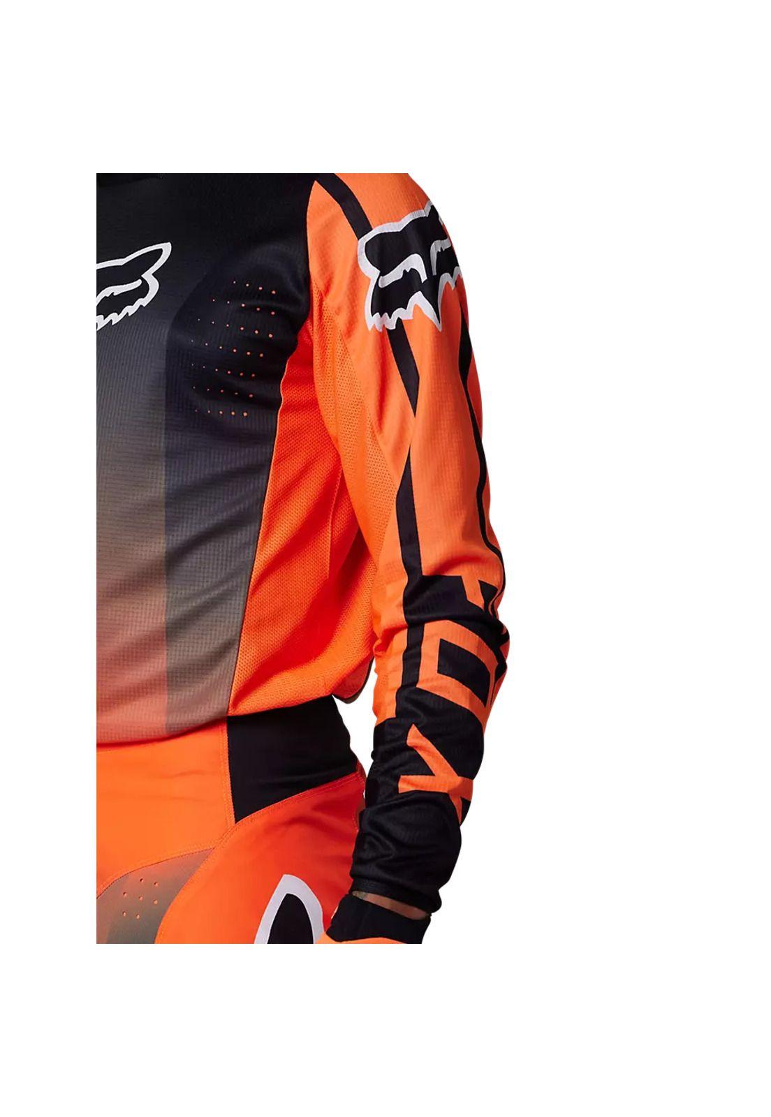 Polera Moto 180 Leed Naranjo/Negro Fox-3