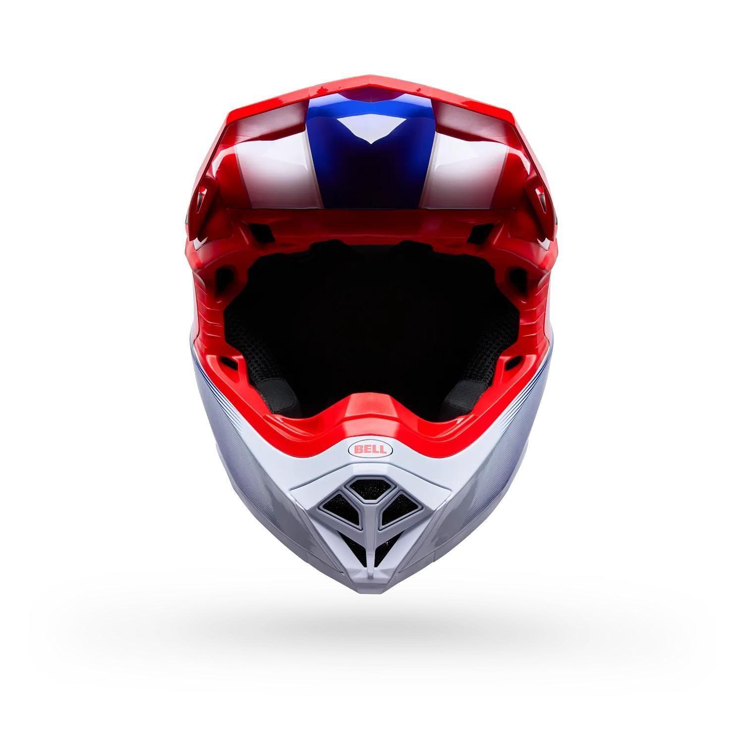 Casco Moto Moto-10 Falcon Mips Rojo/Blanco Bell-2