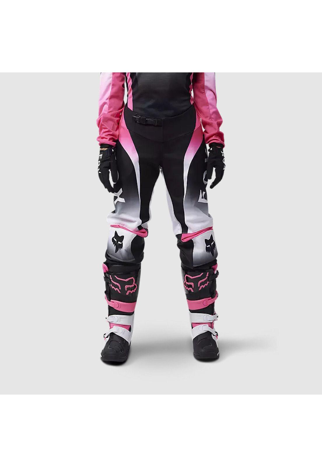 Pantalon Moto Mujer 180 Lean Rosado Fox-2
