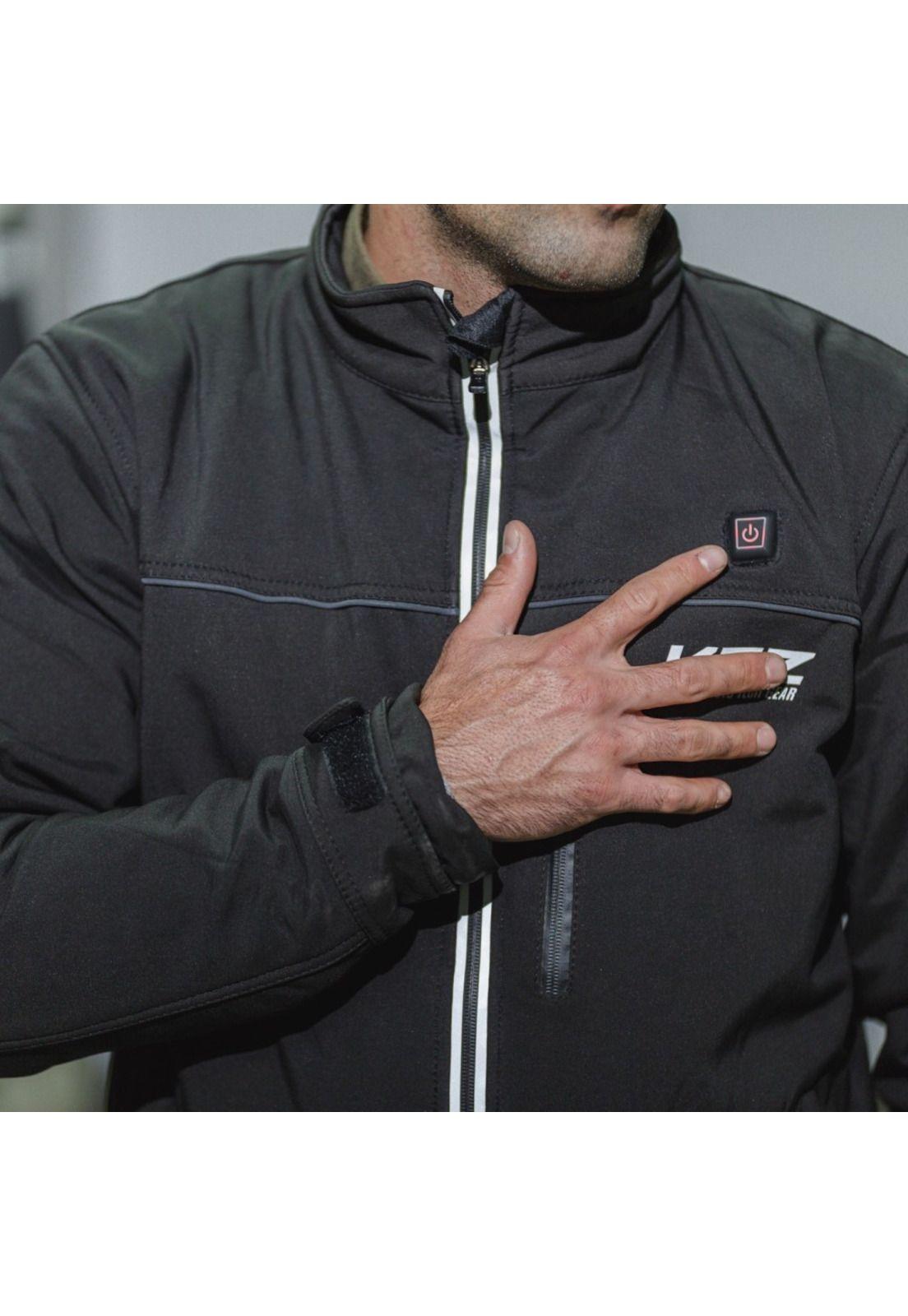 Chaqueta Moto Calle Calefactora Cooler Negro KMZ-1