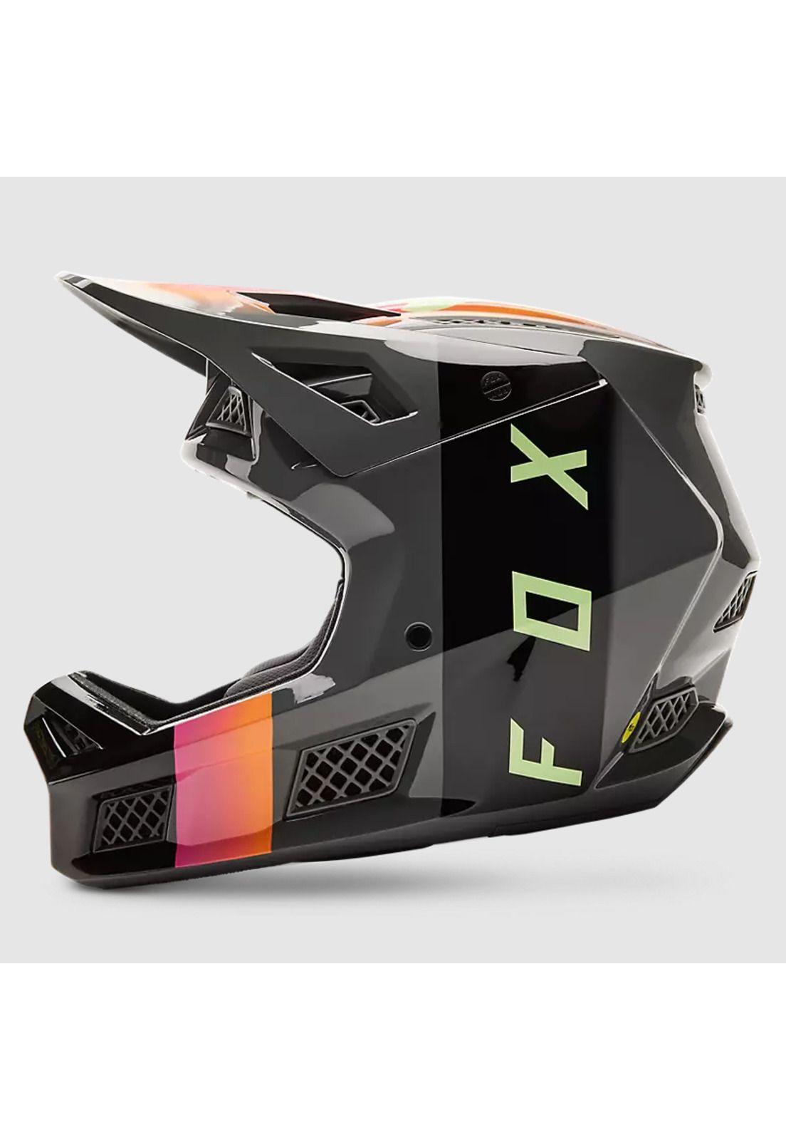 Casco Bicicleta Rampage Pro Carbon Mips Reez Gris Fox-1
