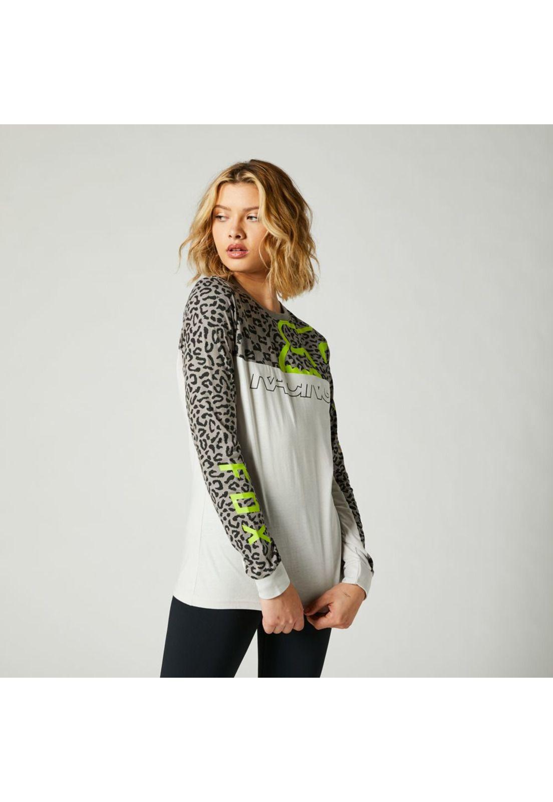 Polera Lifestyle Mujer Manga Larga Gris Fox-3