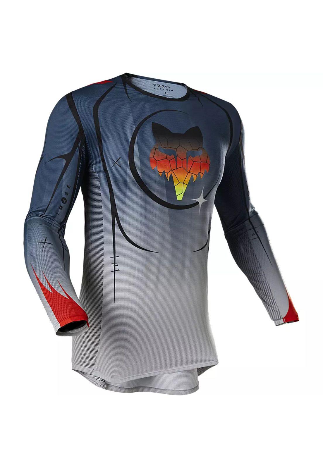 Polera Moto Flexair Skarz Limited Edition Azul Fox-0