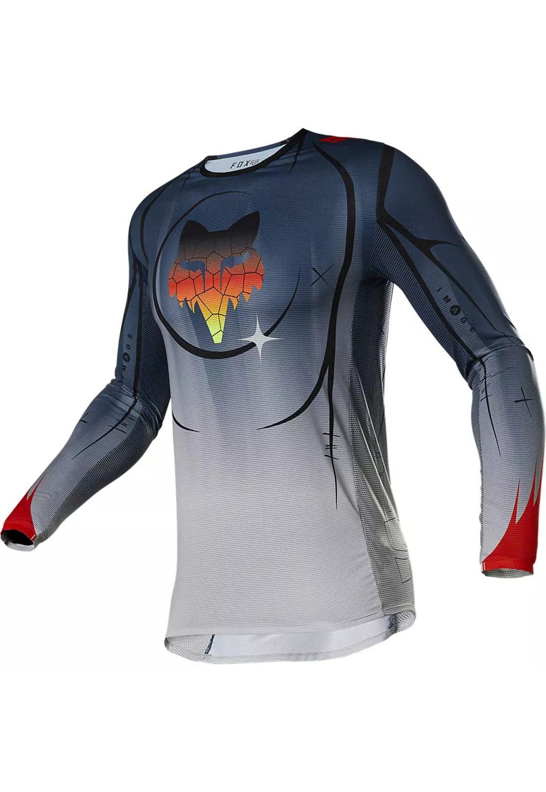 Polera Moto Flexair Skarz Limited Edition Azul Fox-2