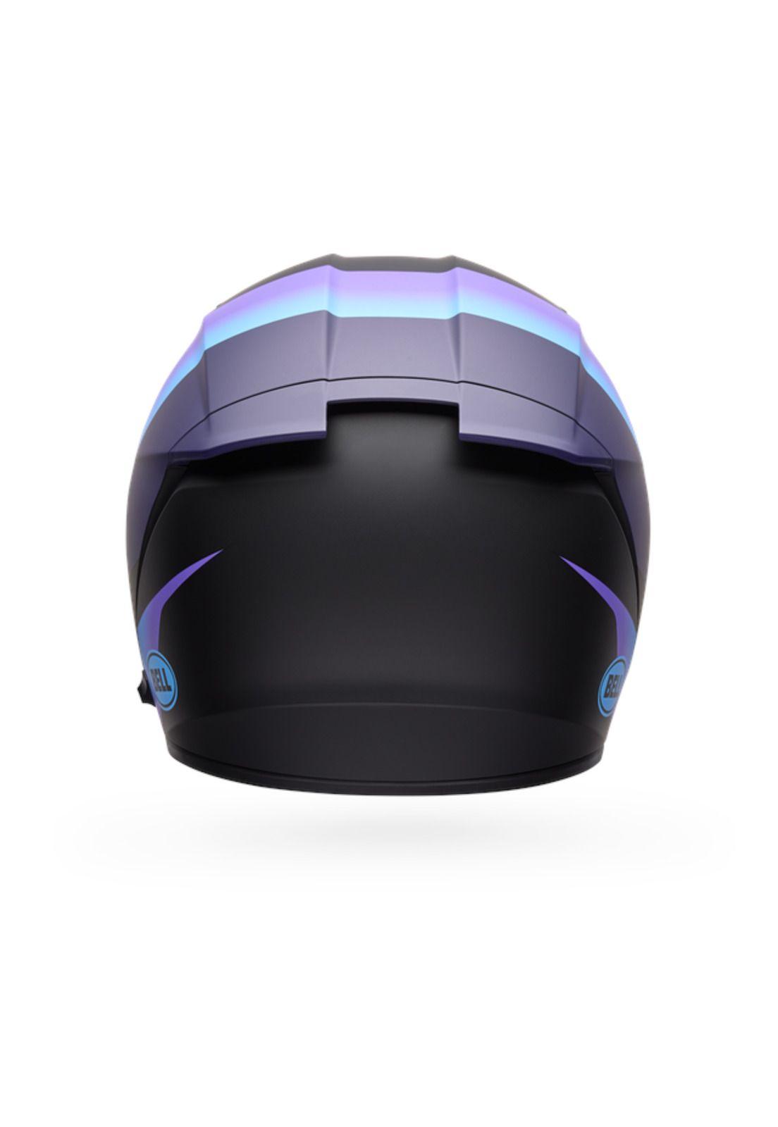 Casco Moto Calle Lithium Passion Negro/Azul Bell-3
