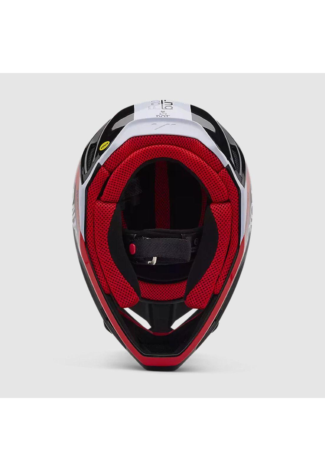 Casco Moto V1 Race Spec Rojo Fox-5
