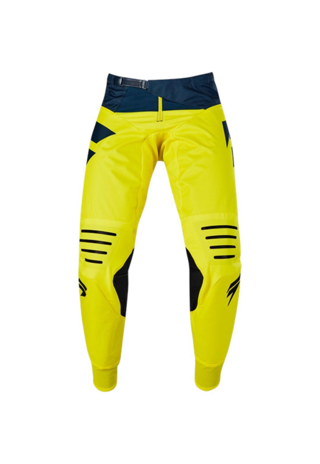 Pantalon Moto Black Mainline Amarillo Azul Shift-0