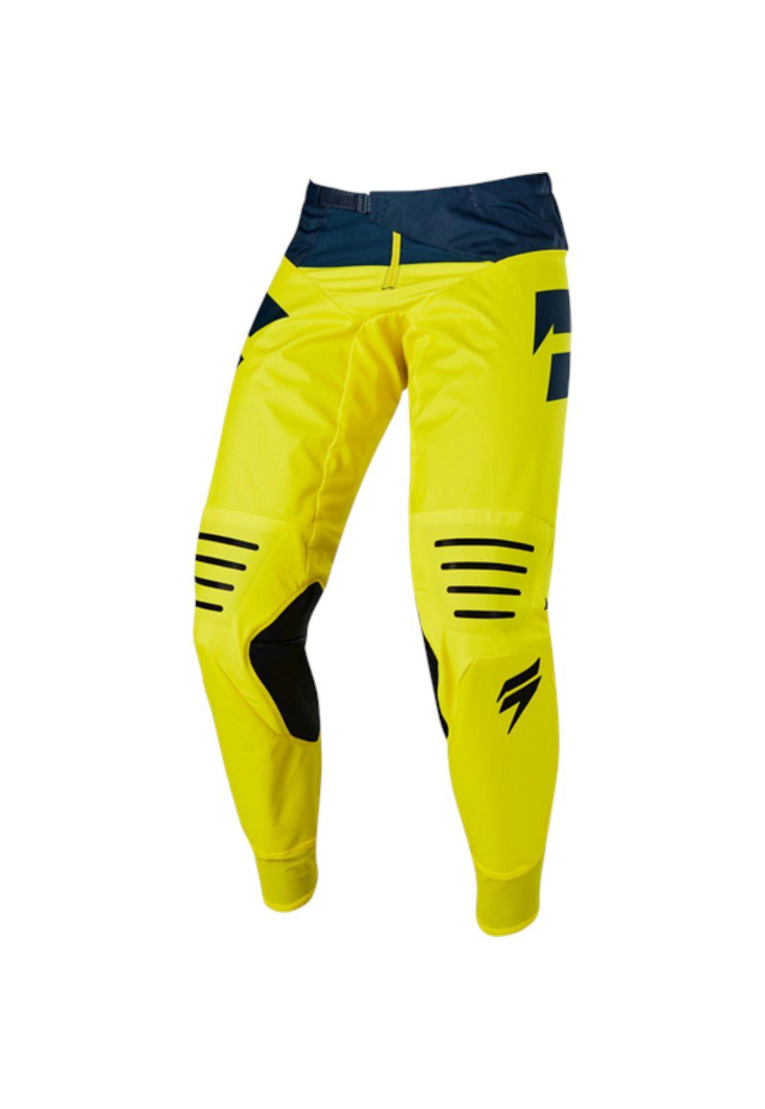 Pantalon Moto Black Mainline Amarillo Azul Shift-2