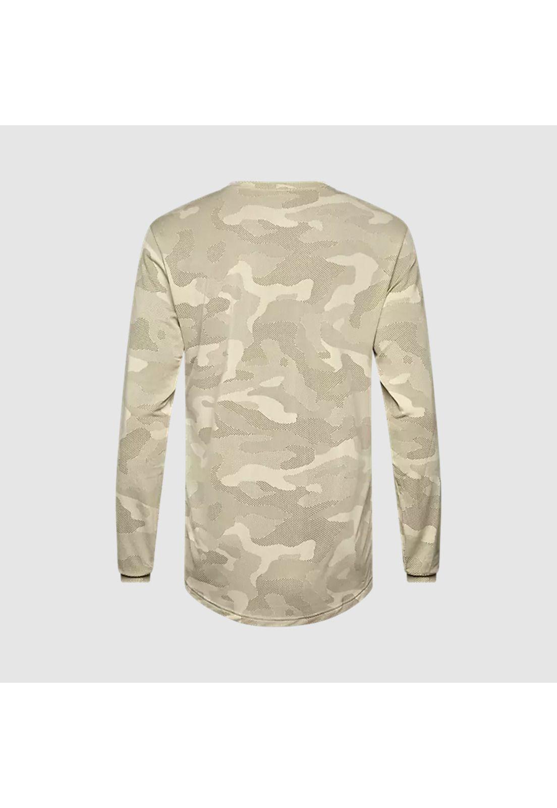 Polera Bicicleta Ranger TruDri™ Manga Larga Crema Fox-1