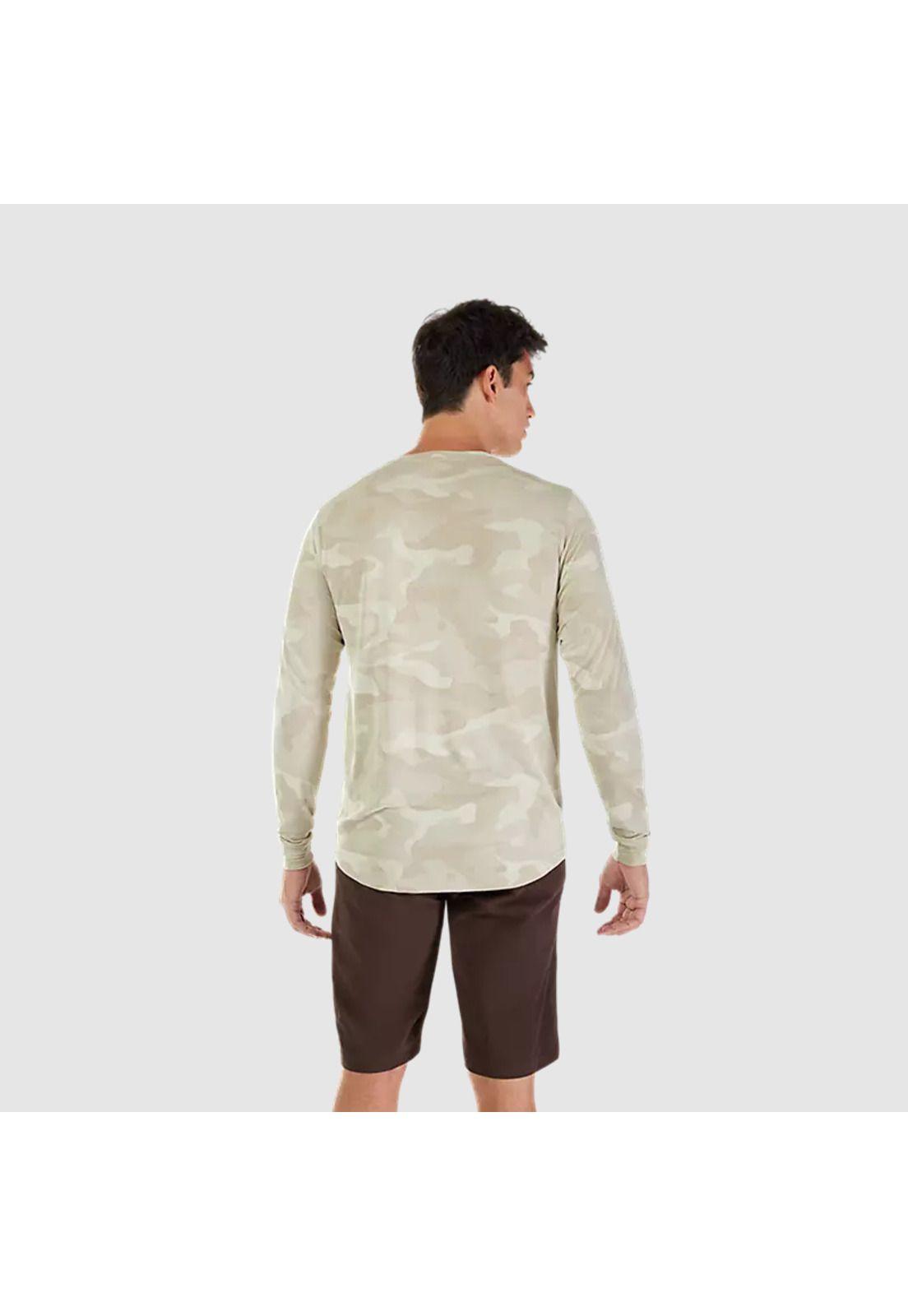 Polera Bicicleta Ranger TruDri™ Manga Larga Crema Fox-3