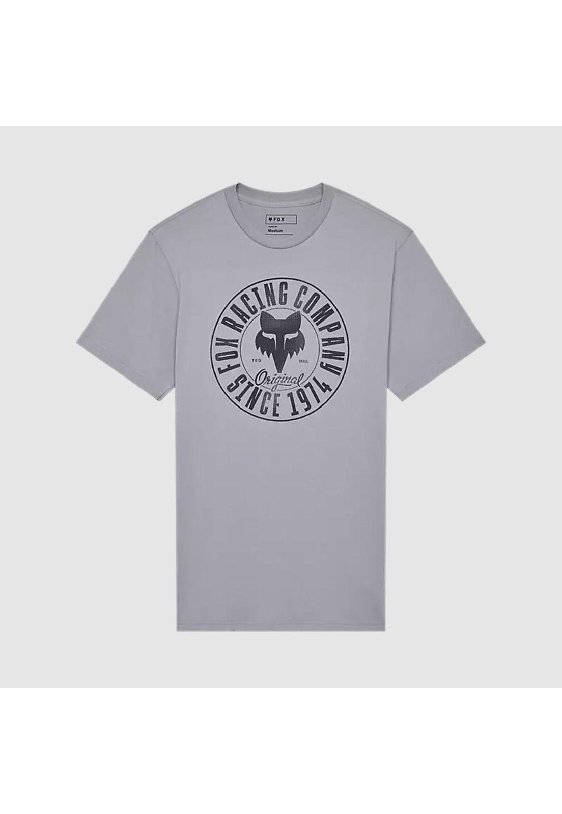 Polera Lifestyle Emblem Premium Gris Fox-0