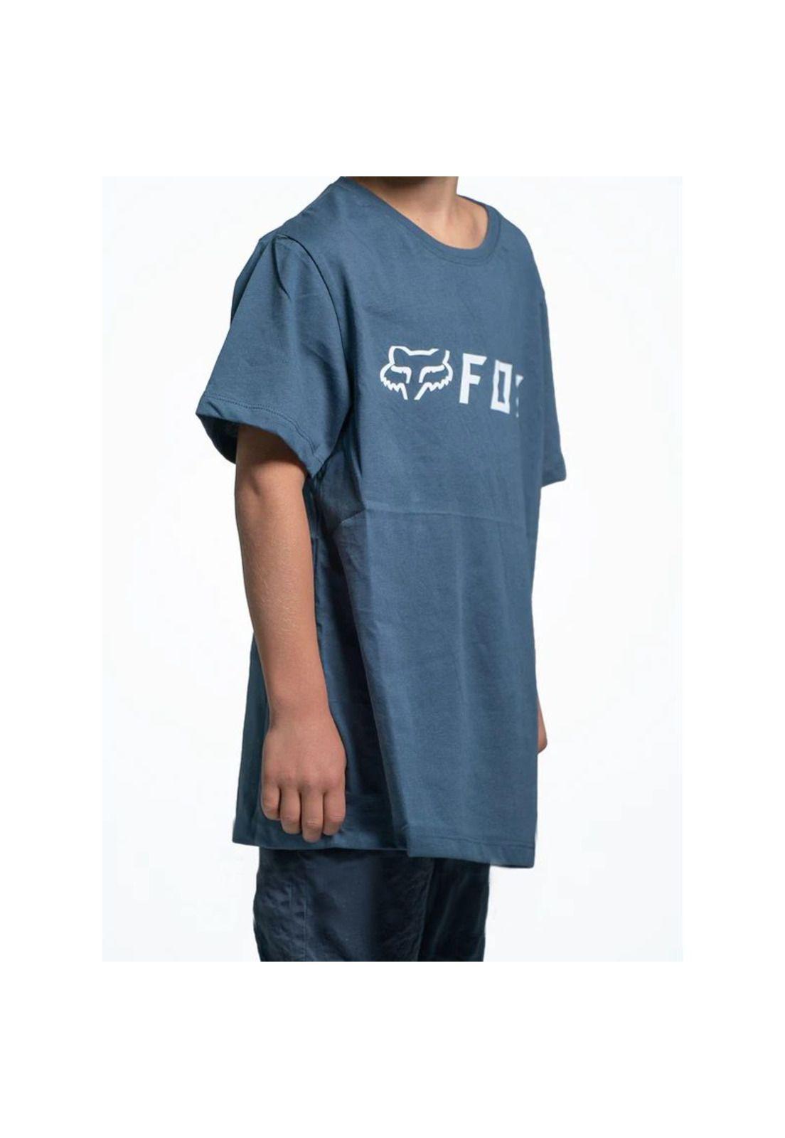 Polera Lifestyle Infantil Apex Azul Fox-1