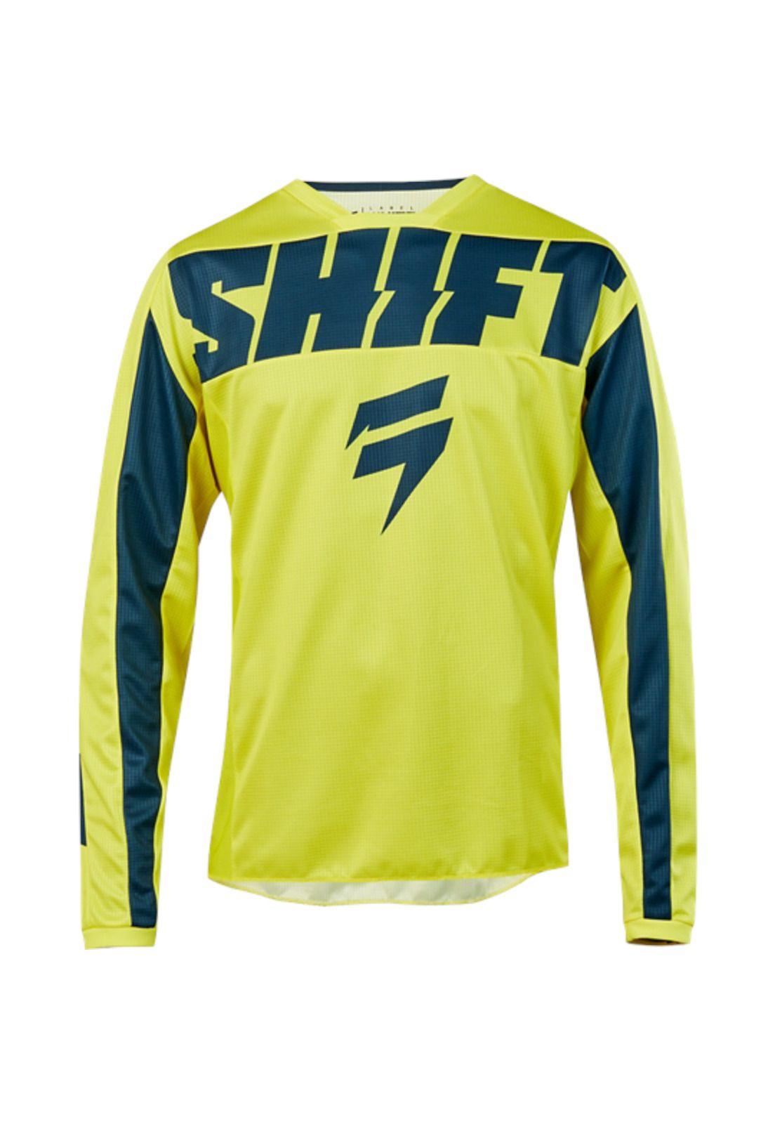 Polera Moto White York Amarillo Shift-0