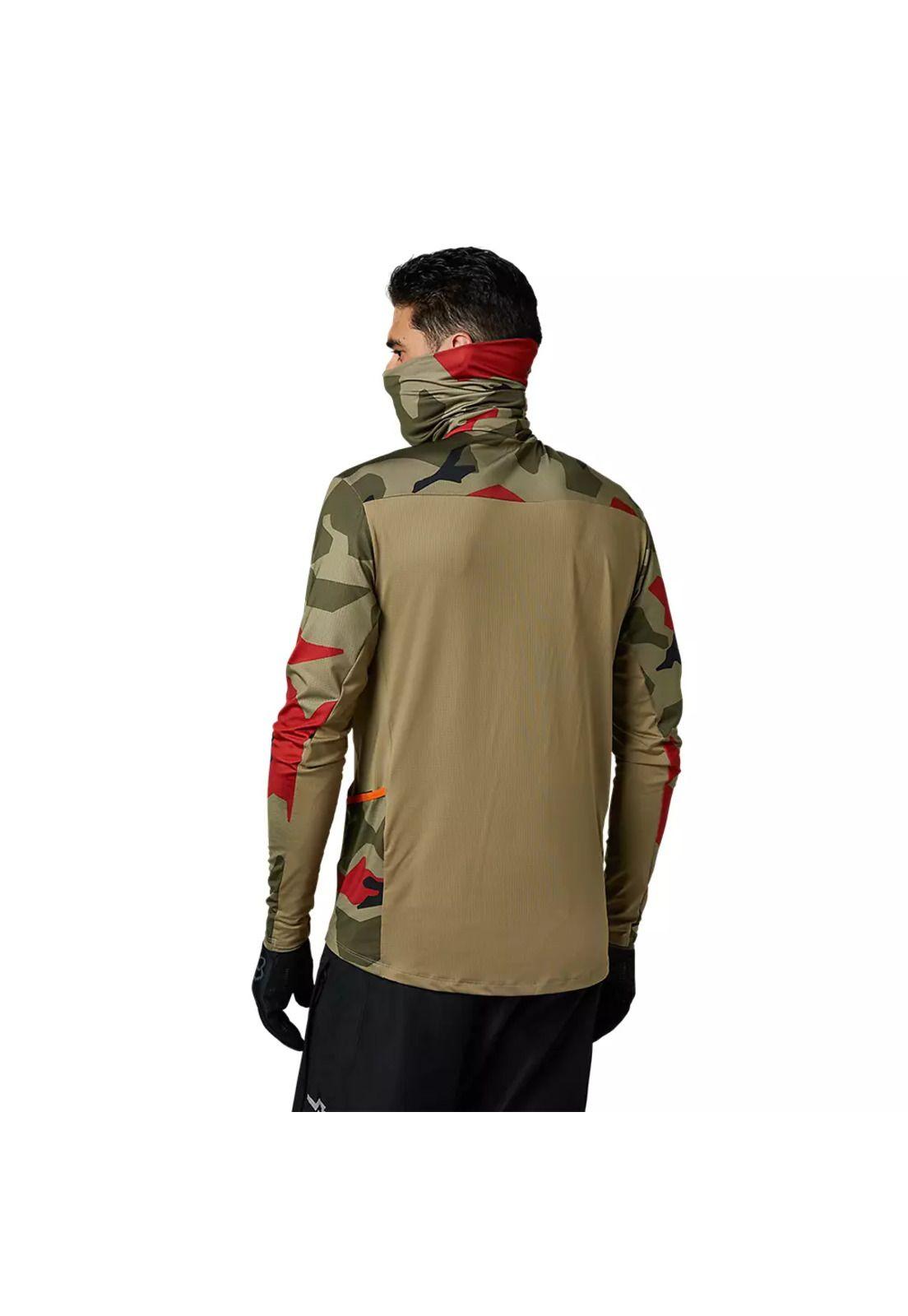 Polera Moto Ranger Drive Camo Verde Fox-2
