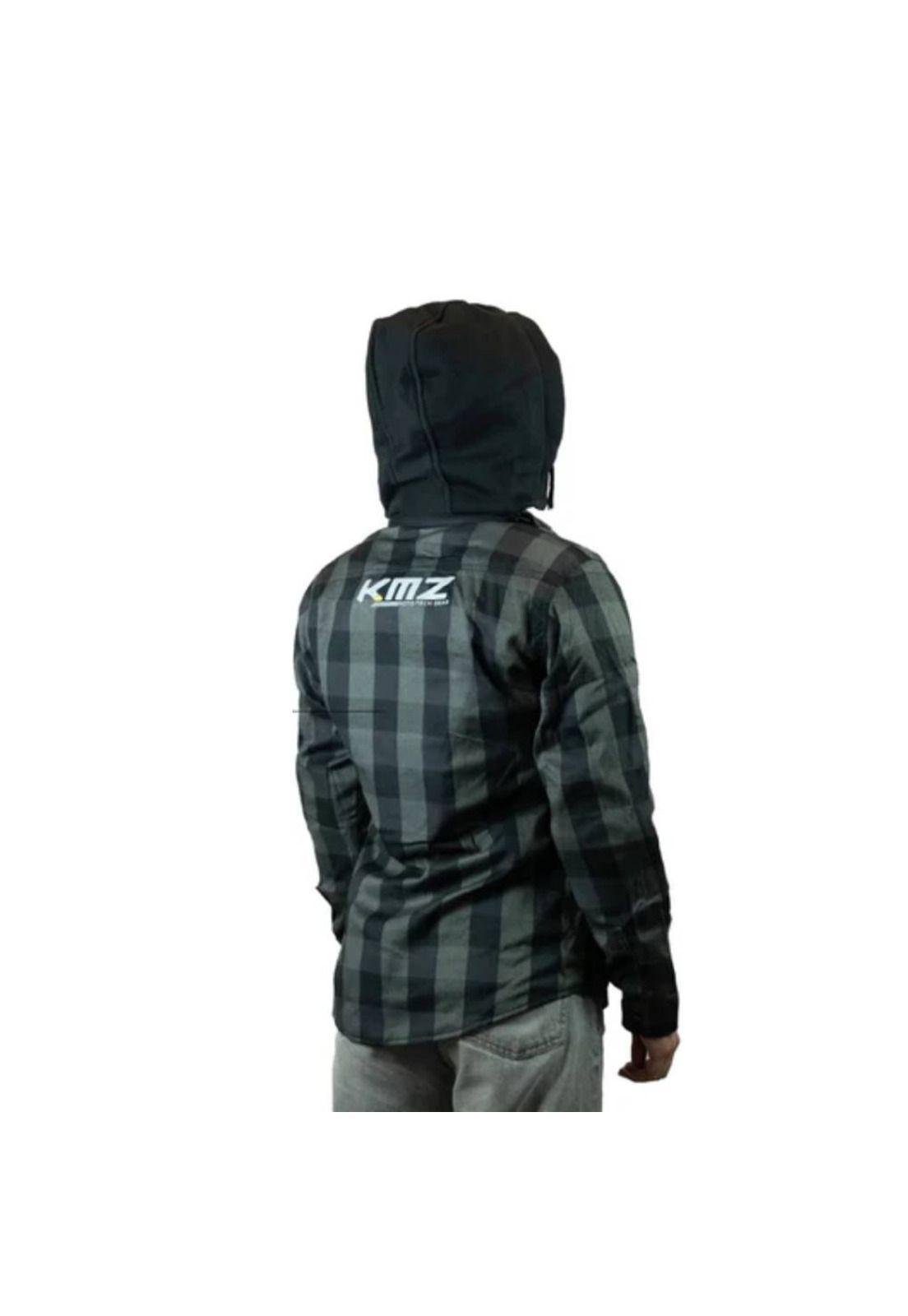 Chaqueta Moto Calle Mujer Woman Flannel Verde/Negro KMZ-1