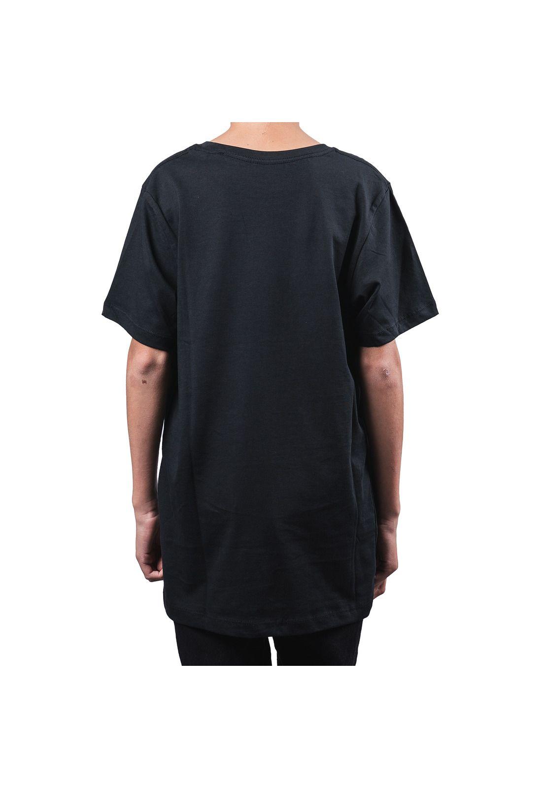 Polera Lifestyle Niño Predator SS Camo Negro Fox-3