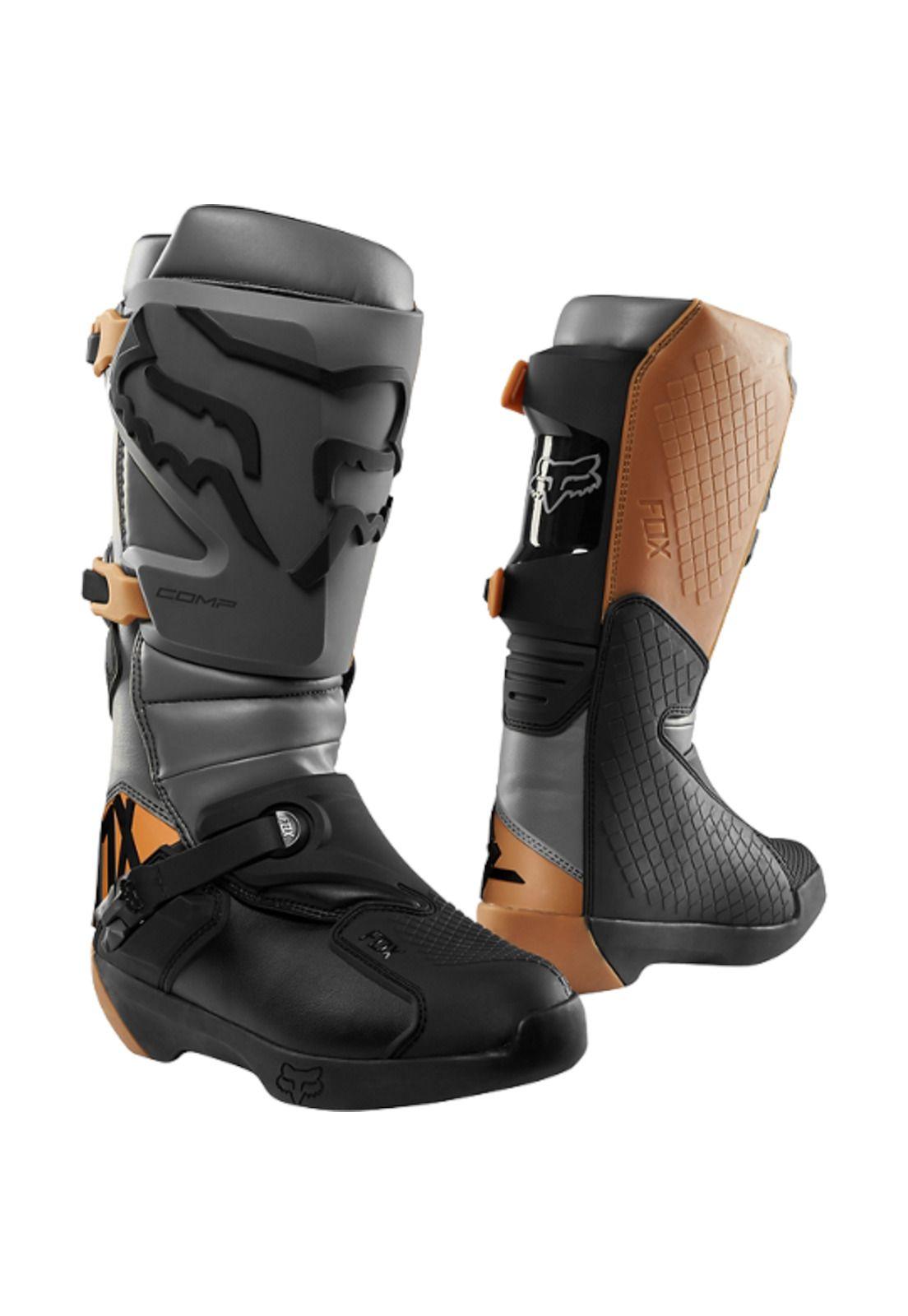 Botas Moto Comp Gris Piedra Fox-0