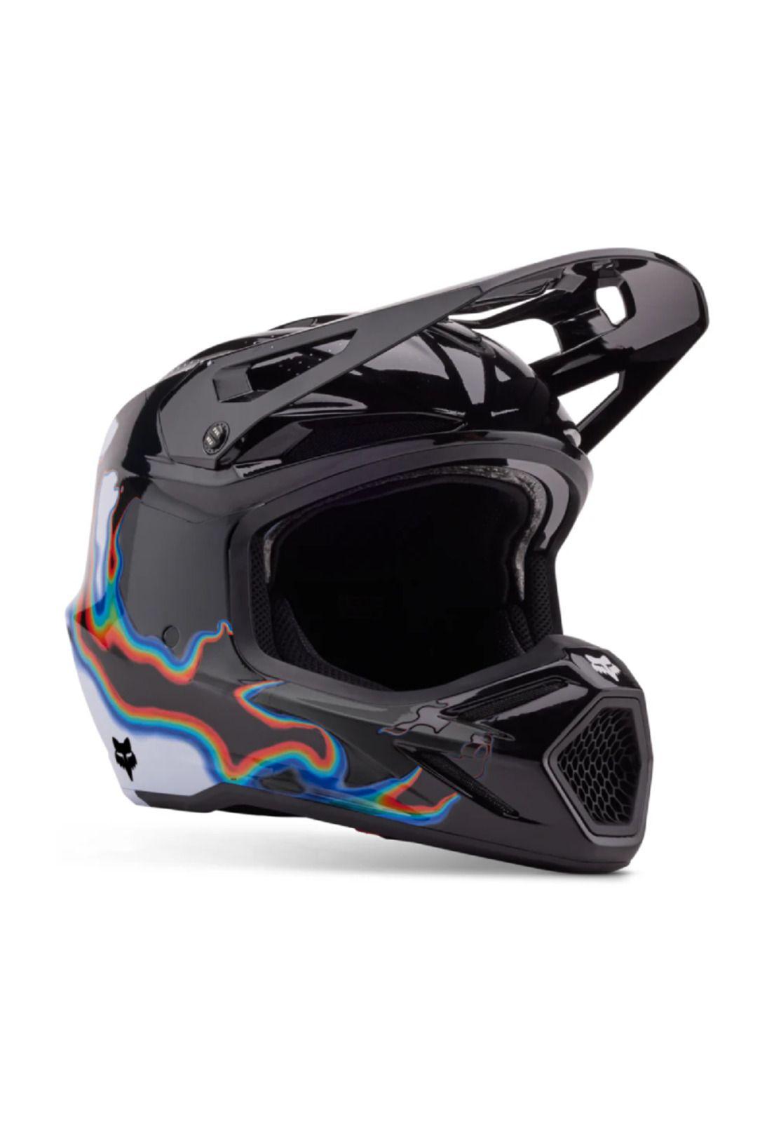 Casco Moto V3 RS Scans Edición Limitada Blanco/Negro Fox-0