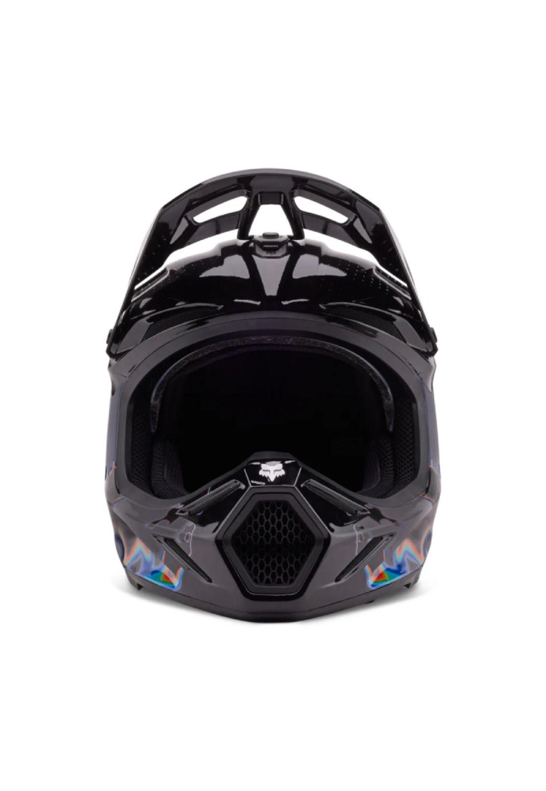 Casco Moto V3 RS Scans Edición Limitada Blanco/Negro Fox-2