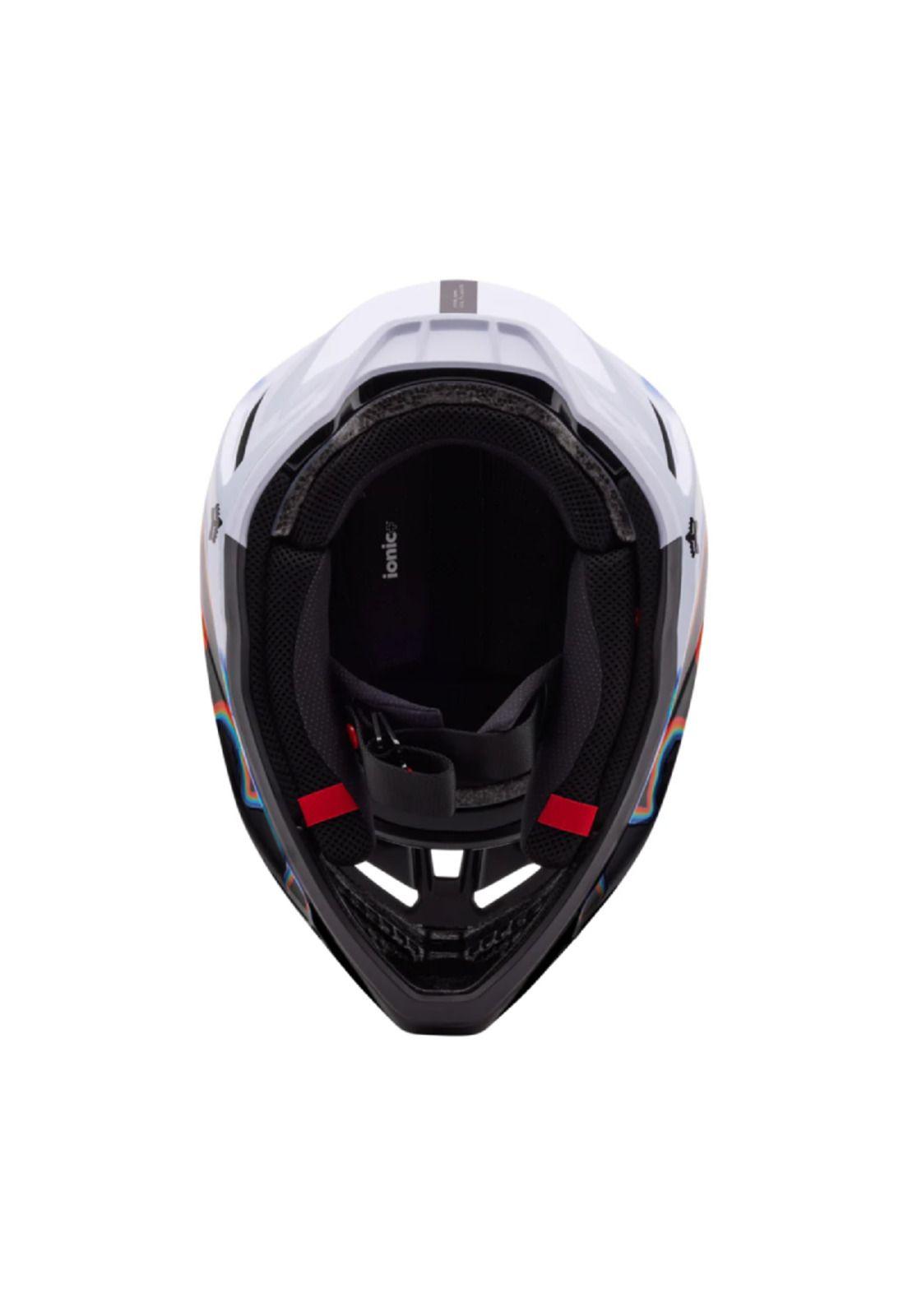 Casco Moto V3 RS Scans Edición Limitada Blanco/Negro Fox-5