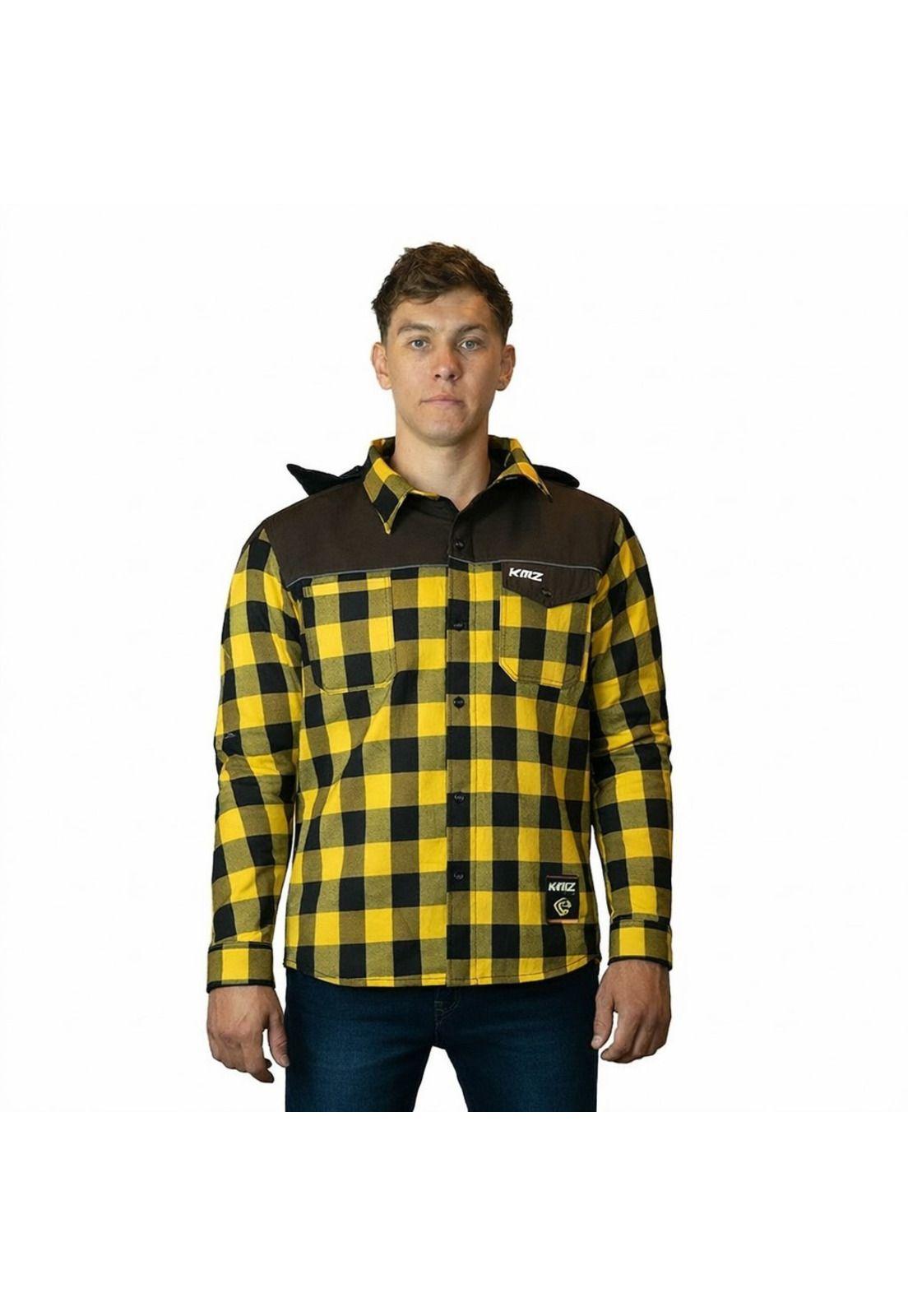 Chaqueta Moto Calle Outrider Horizon Amarillo Kmz-4