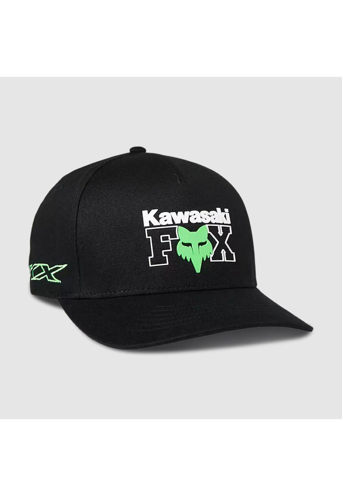 Gorro Jockey Lifestyle Flexfit Kawasaki Negro Fox-0