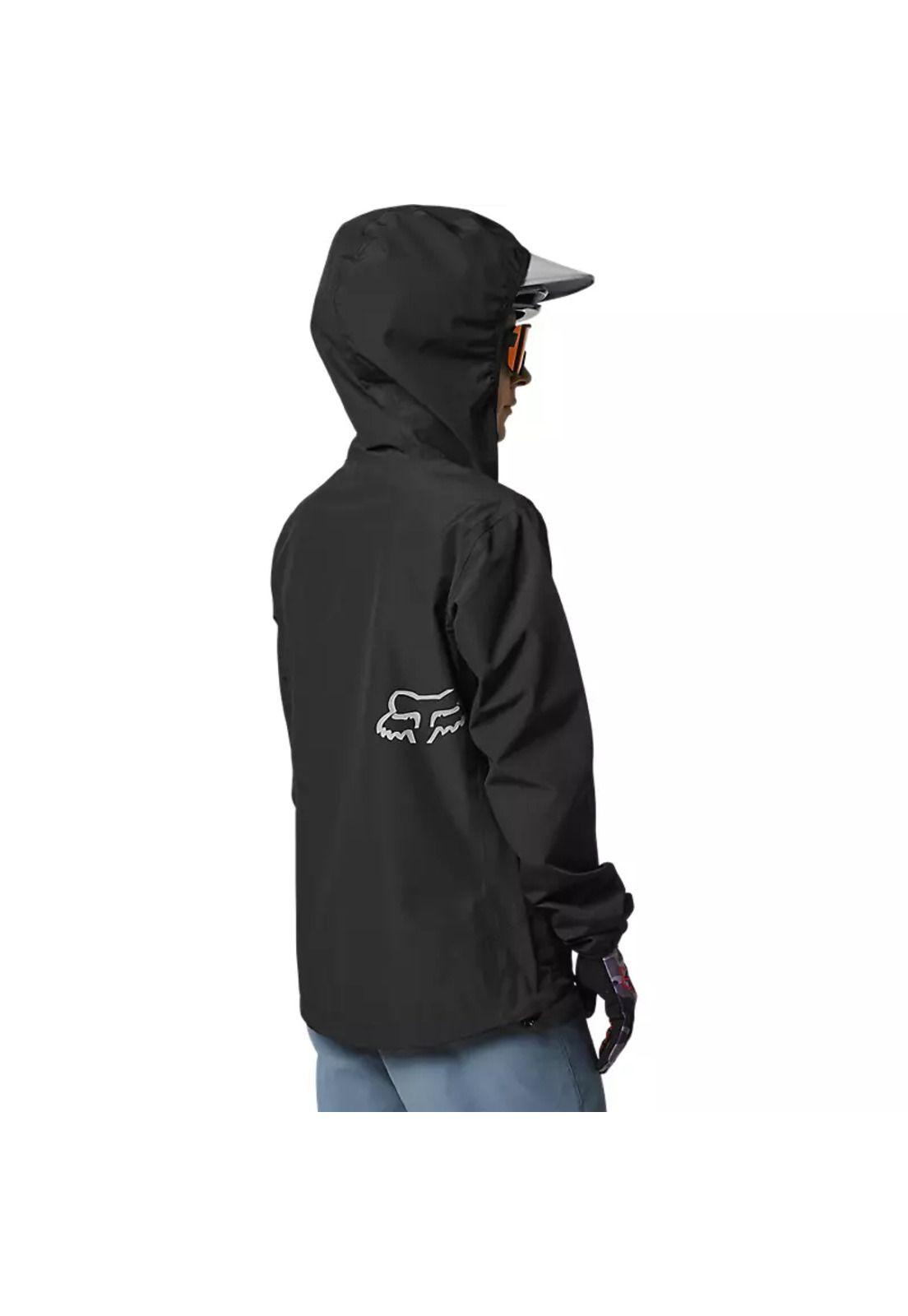 Chaqueta Bicicleta Mujer Impermeable Ranger 25L Negro Fox-3