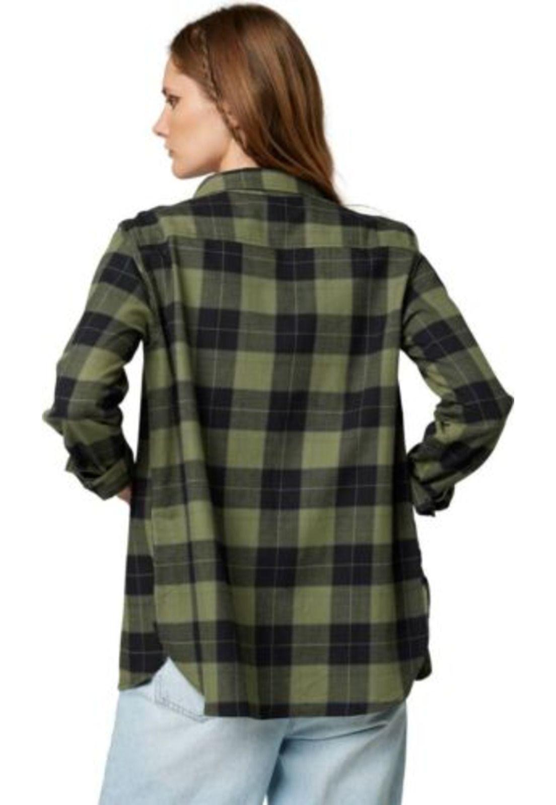 Camisa Lifestyle Mujer Pines Verde Fox-2