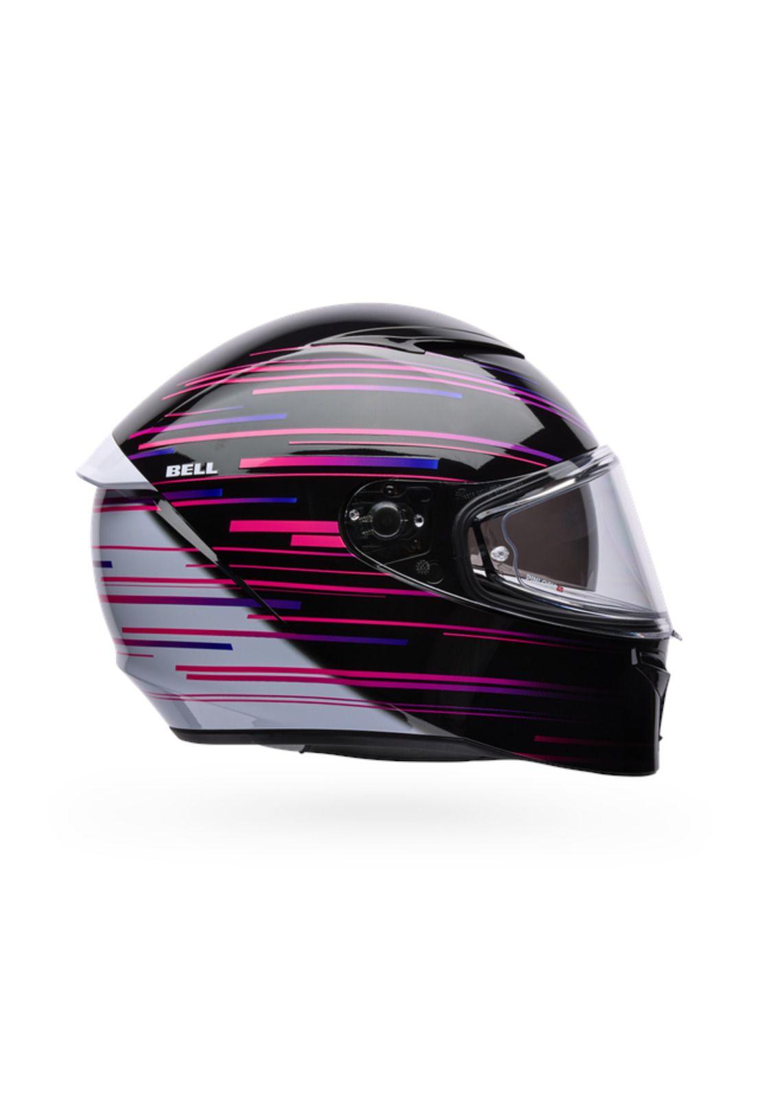 Casco Moto Calle Lithium Velo Negro/Blanco Bell-1