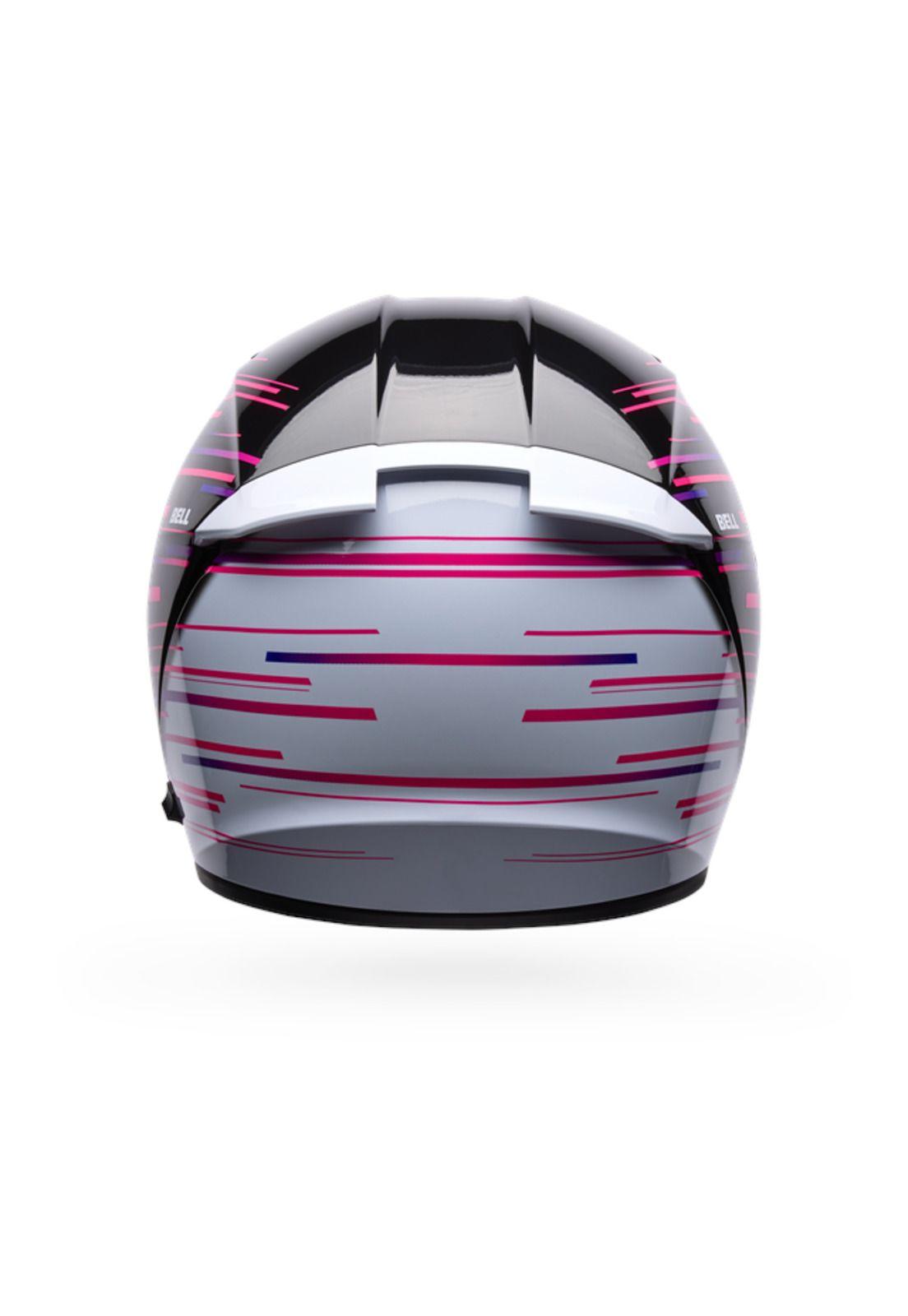 Casco Moto Calle Lithium Velo Negro/Blanco Bell-3