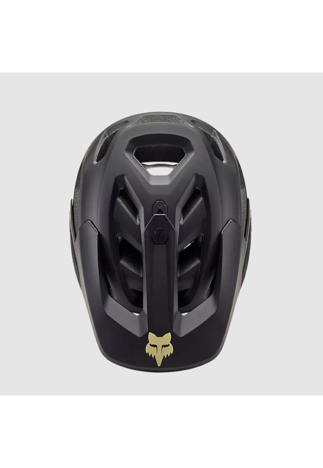 Casco Bicicleta New Dropframe Pro Negro/Dorado/Celeste Fox-3