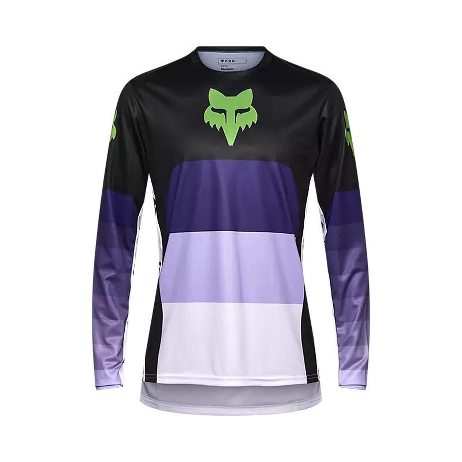 Polera Bicicleta Ranger Grid Morado Fox-0