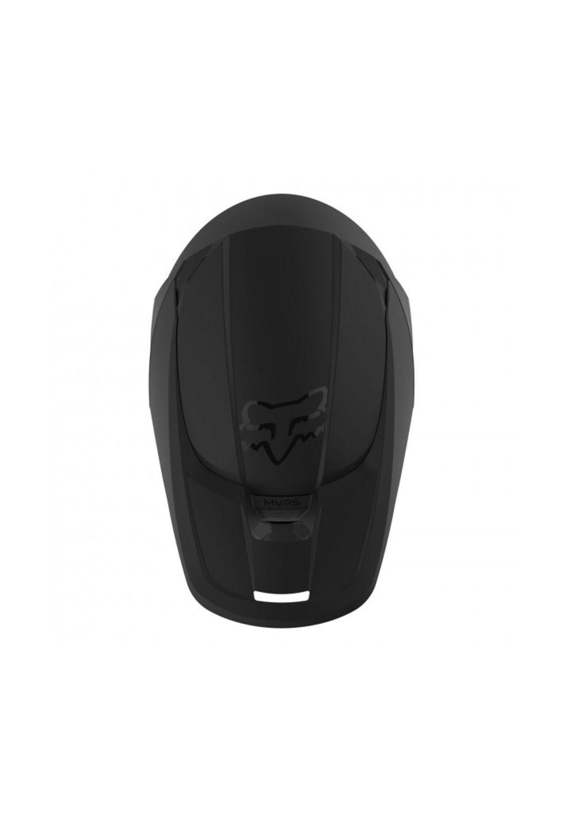 Casco Moto Niño V1 Matte Black Negro Fox-2