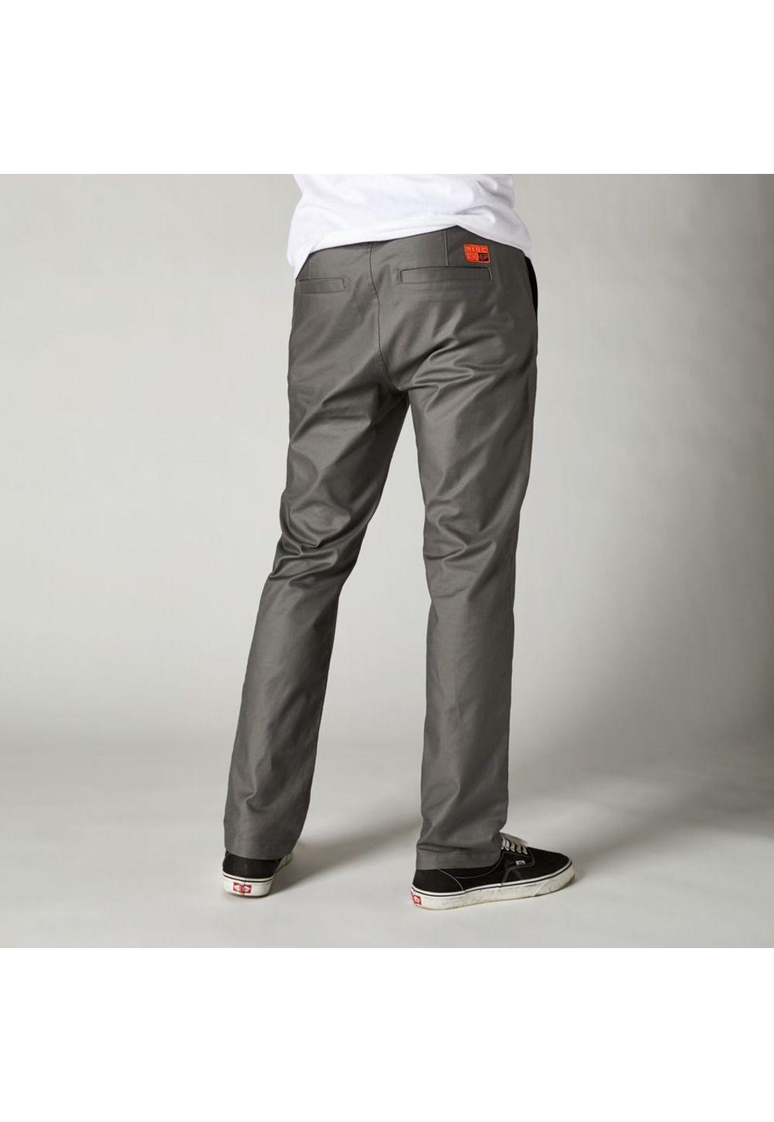Pantalon Lifestyle Essex Stretch Gris Fox-1