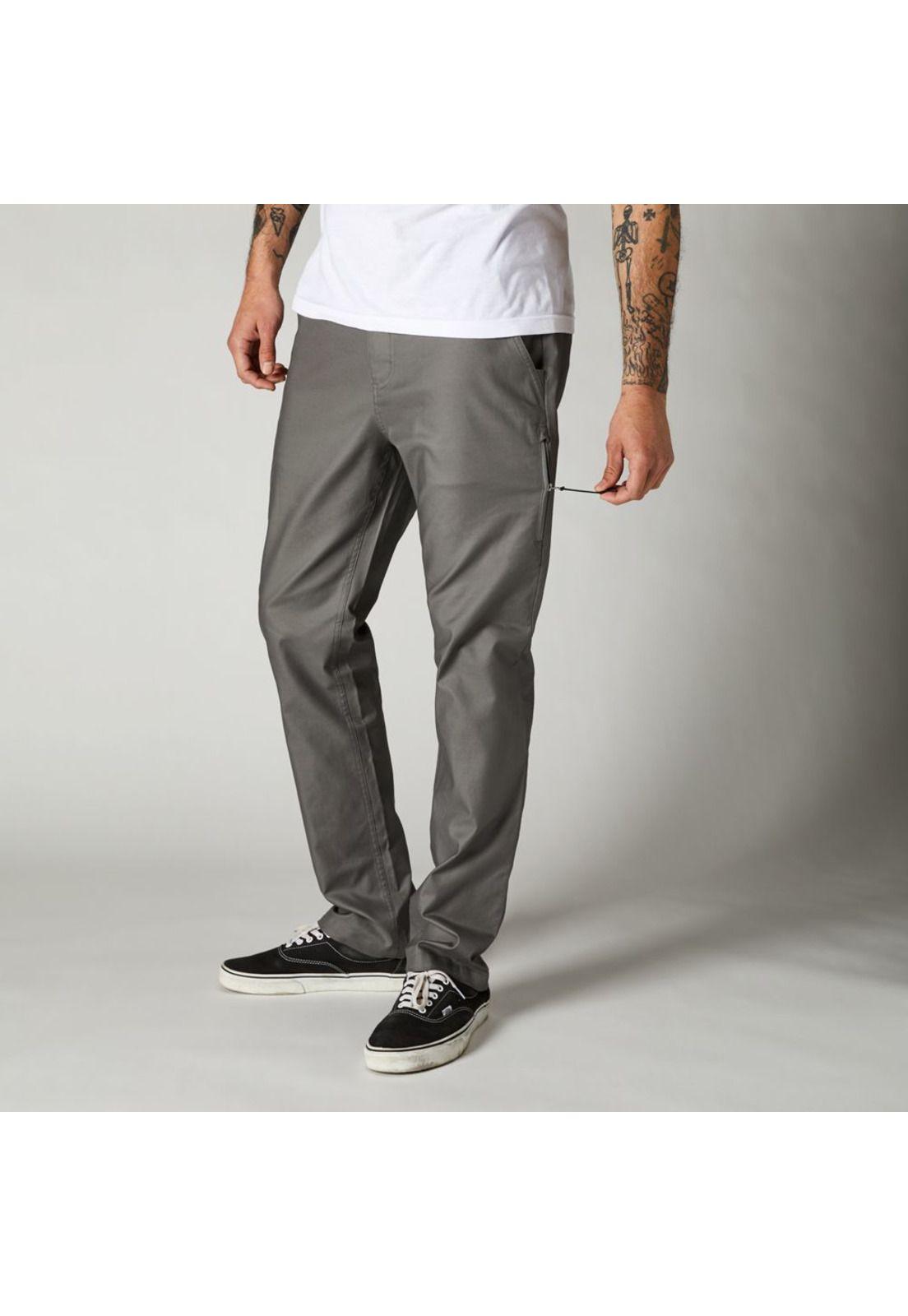 Pantalon Lifestyle Essex Stretch Gris Fox-2