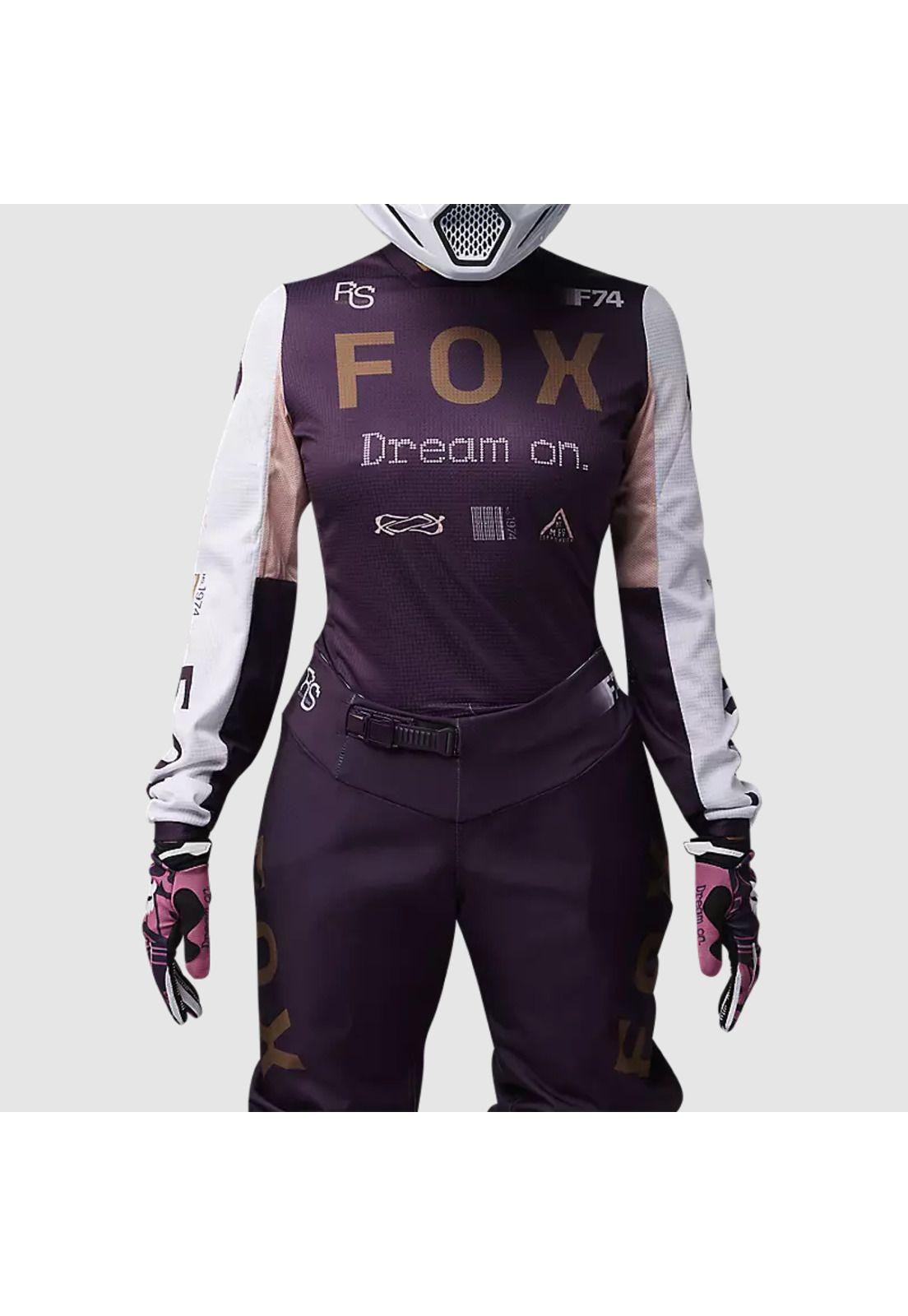 Polera Moto Mujer 180 Race Spec Morado Fox-2