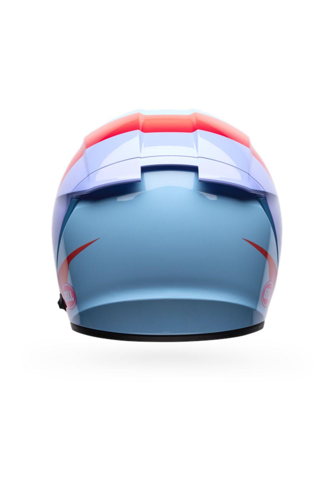 Casco Moto Calle Lithium Passion Azul Claro Certificado QR Bell-3
