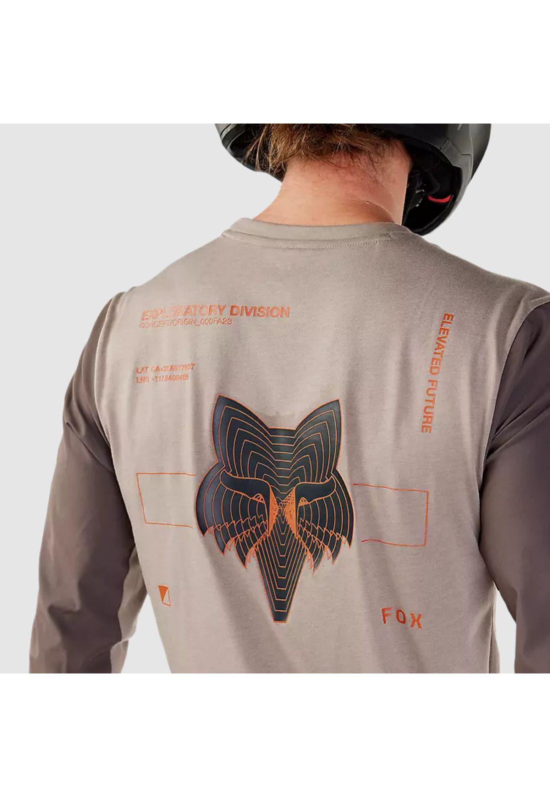 Polera Moto Ranger Offroad Cafe Claro Fox-3