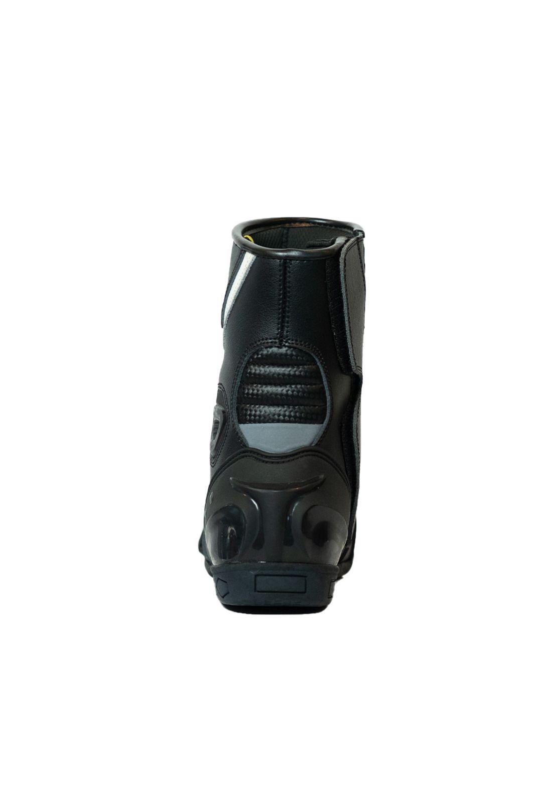 Botas Moto Calle Velo Negro KMZ-3