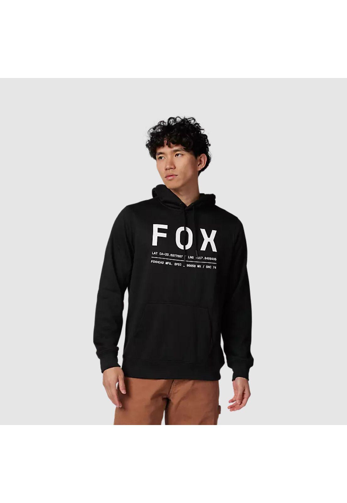 Poleron Lifestyle Canguro Non Stop Negro Fox-0