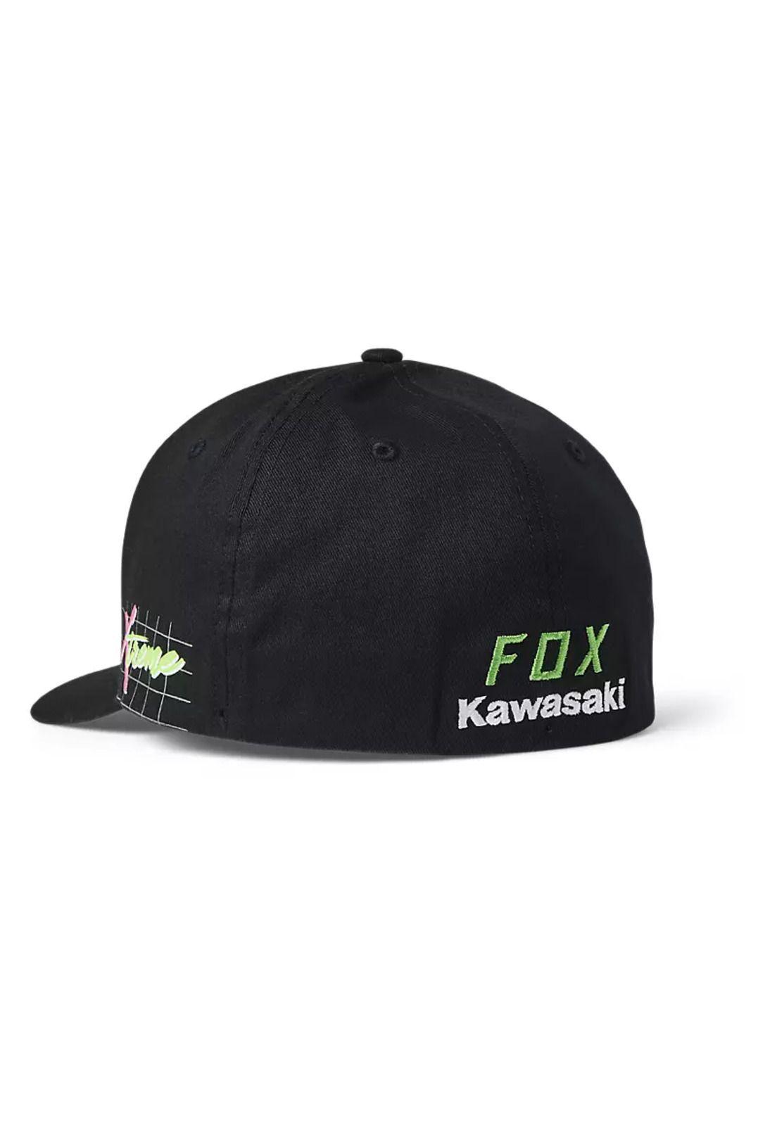 Gorro Jockey Lifestyle Kawasaki Jet Ski Flexfit Negro Fox-1