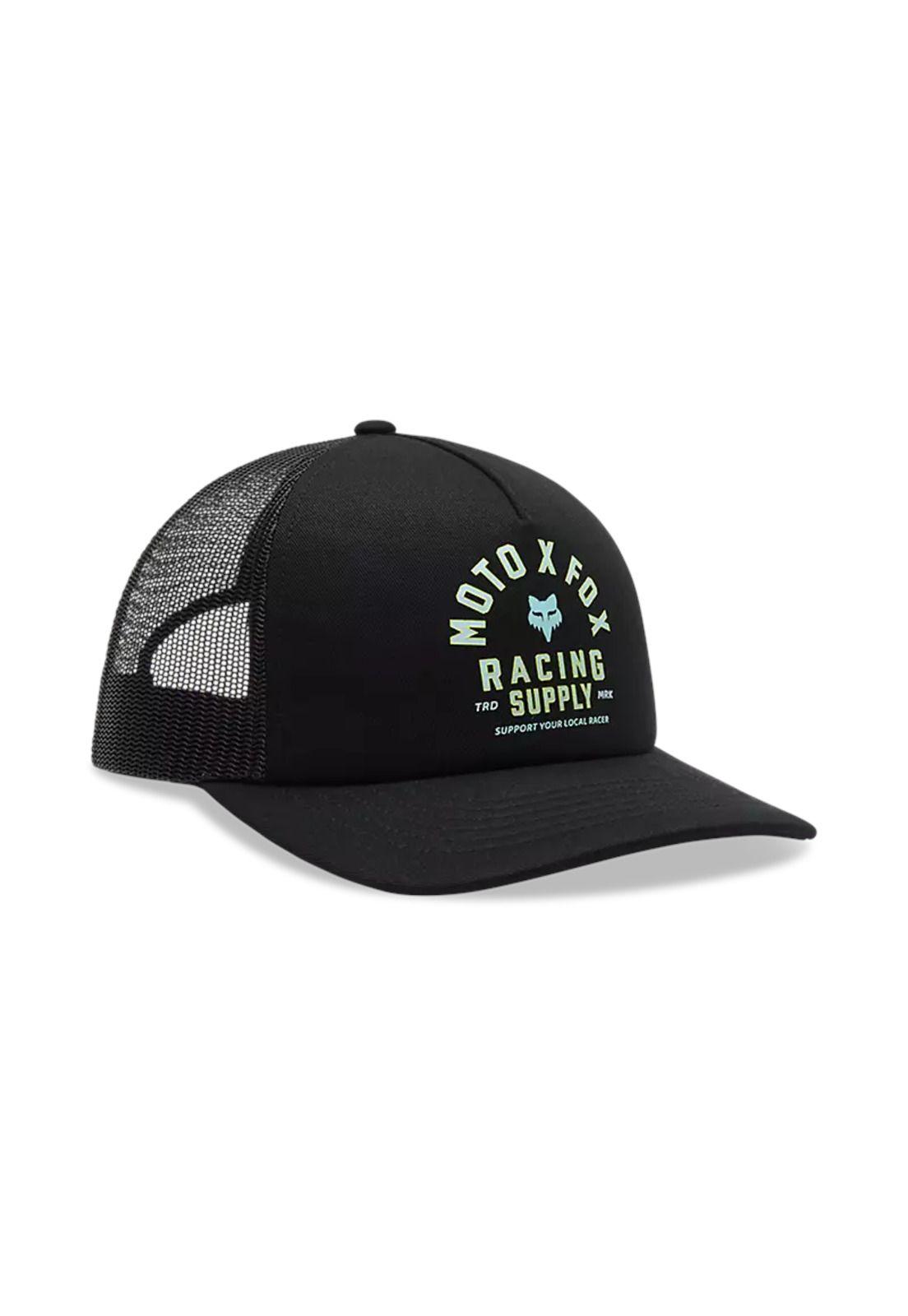 Gorro Jockey Lifestyle Mujer Trucker Local Racer Negro Fox-0