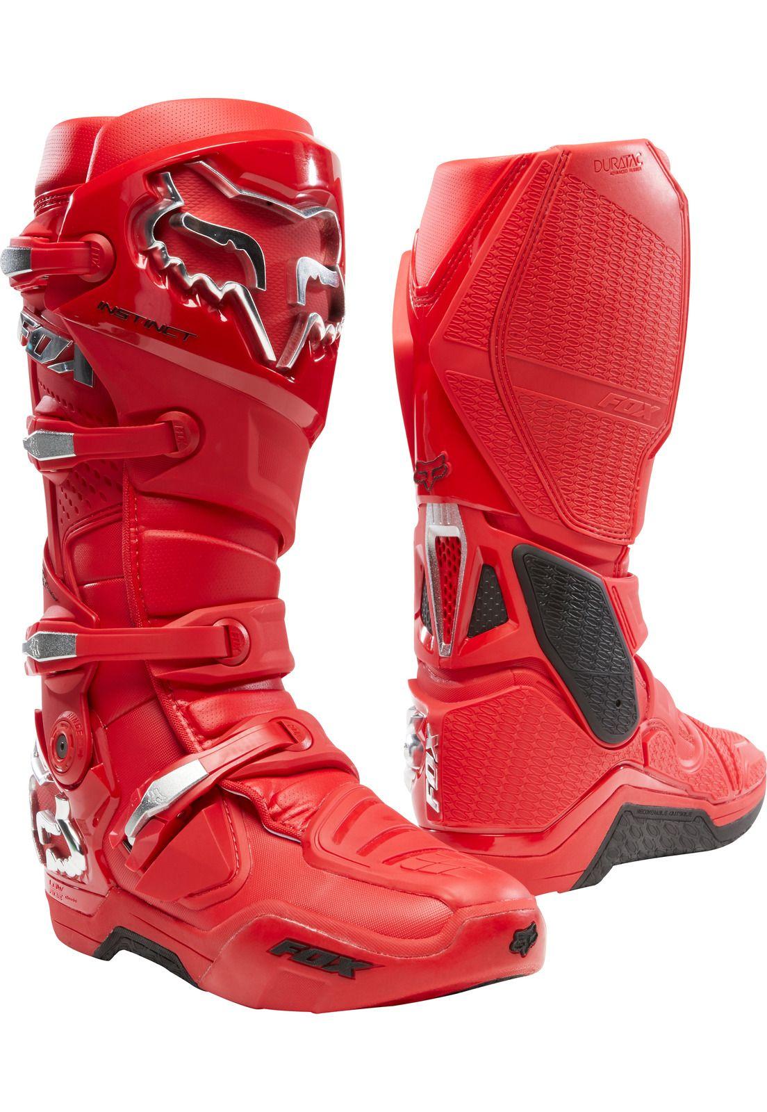 Botas Moto Instinct Prey Rojo Fox-0