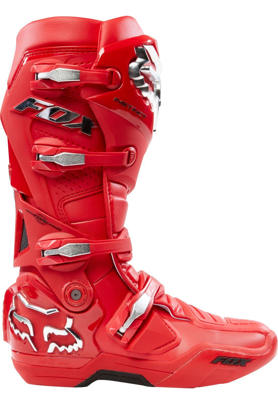 Botas Moto Instinct Prey Rojo Fox-2