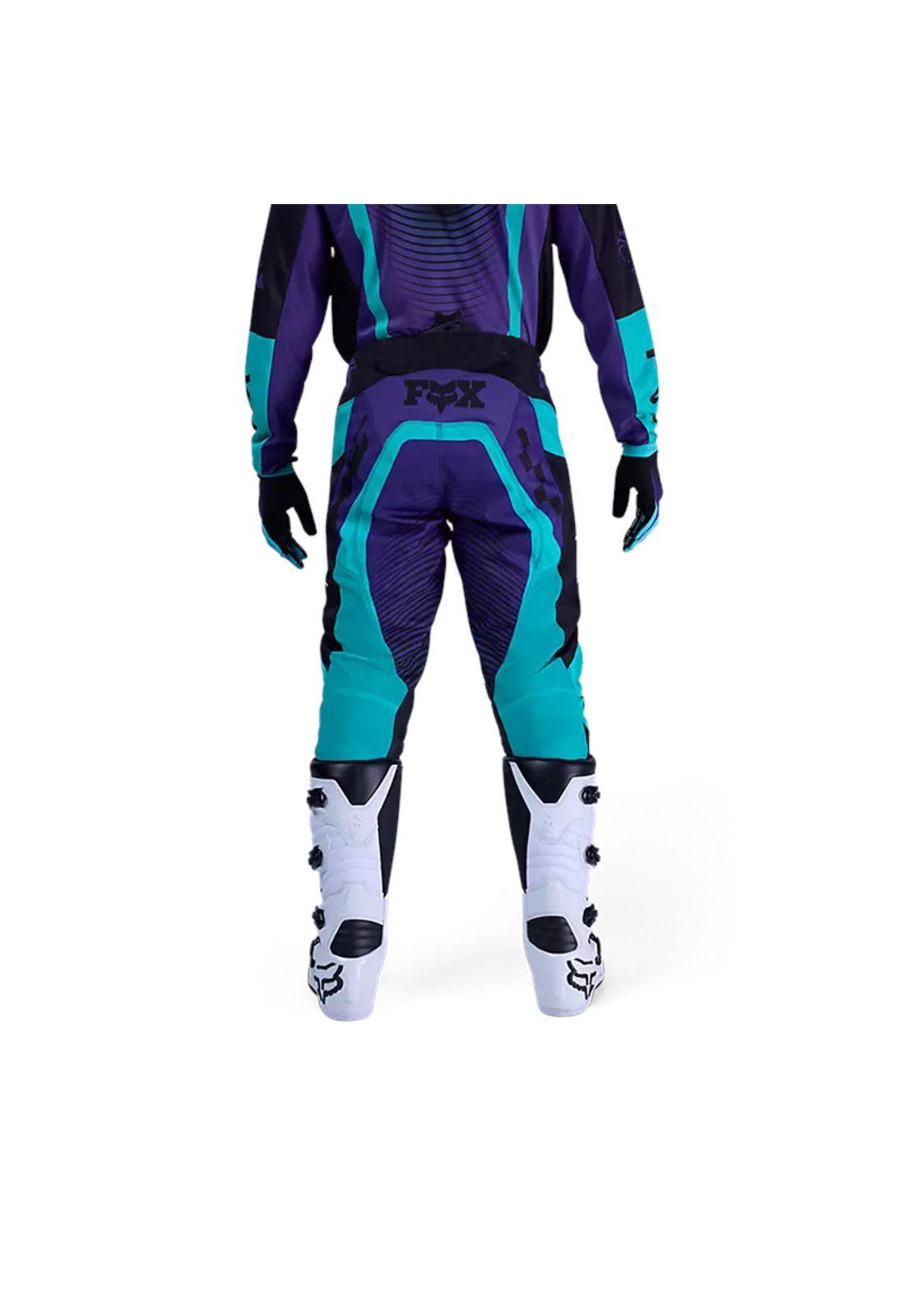 Pantalon Moto 180 Collect Morado Fox-3