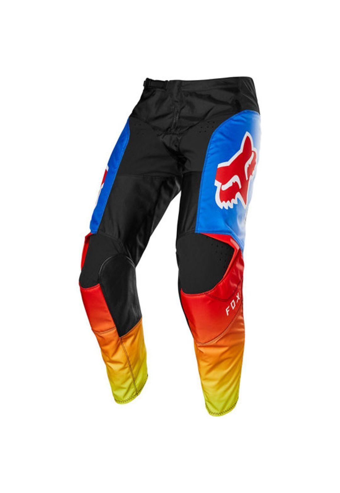 Pantalon Moto 180 Fyce Azul/Rojo Fox-0