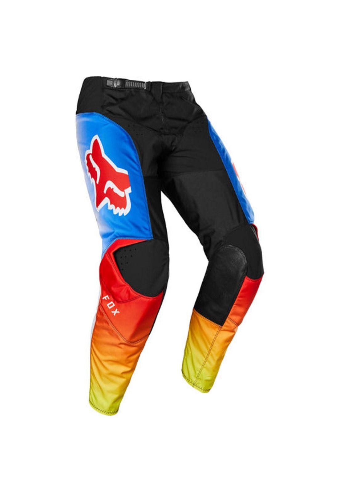 Pantalon Moto 180 Fyce Azul/Rojo Fox-2