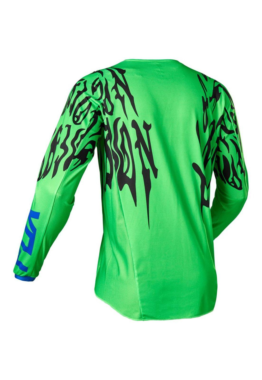Polera Moto 180 Peril Verde Fox-2