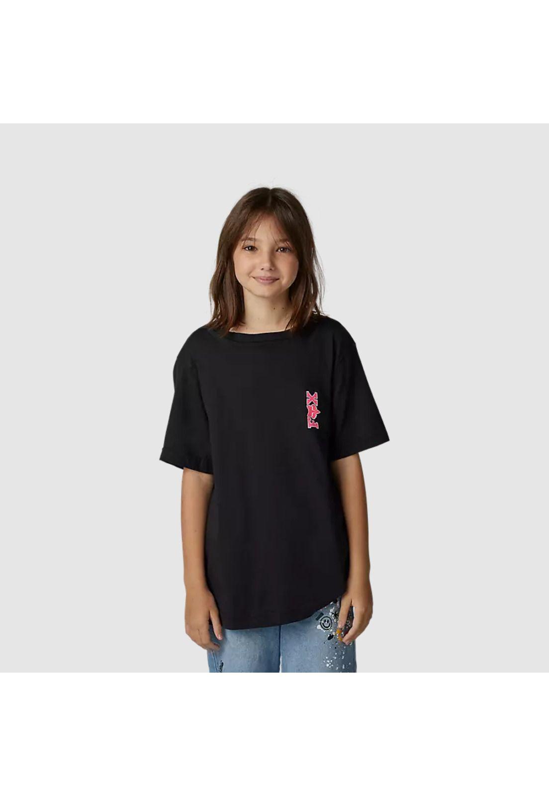 Polera Lifestyle Niño Barb Wire Negro Fox-0